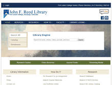 Tablet Screenshot of library.fortlewis.edu