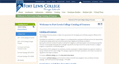Desktop Screenshot of catalog.fortlewis.edu
