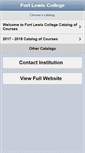 Mobile Screenshot of catalog.fortlewis.edu
