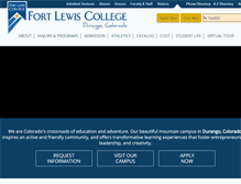 Tablet Screenshot of fortlewis.edu